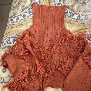 FashionNova crop fringe top